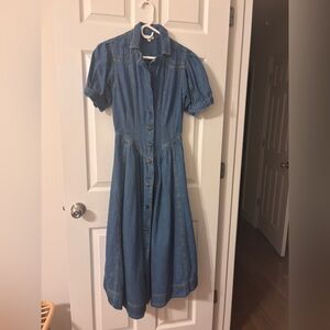 Pilcro Classic Blue Denim Dress